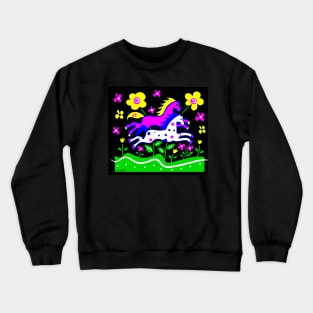 Galloping Horses Crewneck Sweatshirt